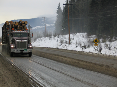 Highway 16 at Decker Lake